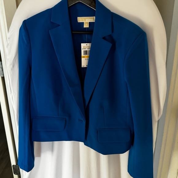 MICHAEL Michael Kors Jackets & Blazers - Michael by Michael Kors Grecian blue blazer with shoulder pads